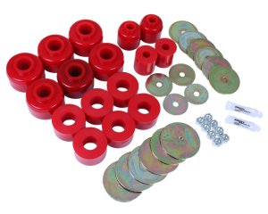 Toyota GX470 Body Mount Bushing Set - Energy Suspension - Hyper-Flex Polyurethane - Red - `03-`09 Toyota GX470 Body Mount Bushing Set - Energy Suspension - Hyper-Flex Polyurethane - Red - `03-`09